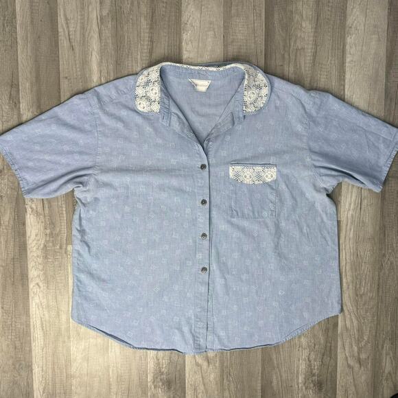 Vintage denim button up shirt - Picture 5 of 7